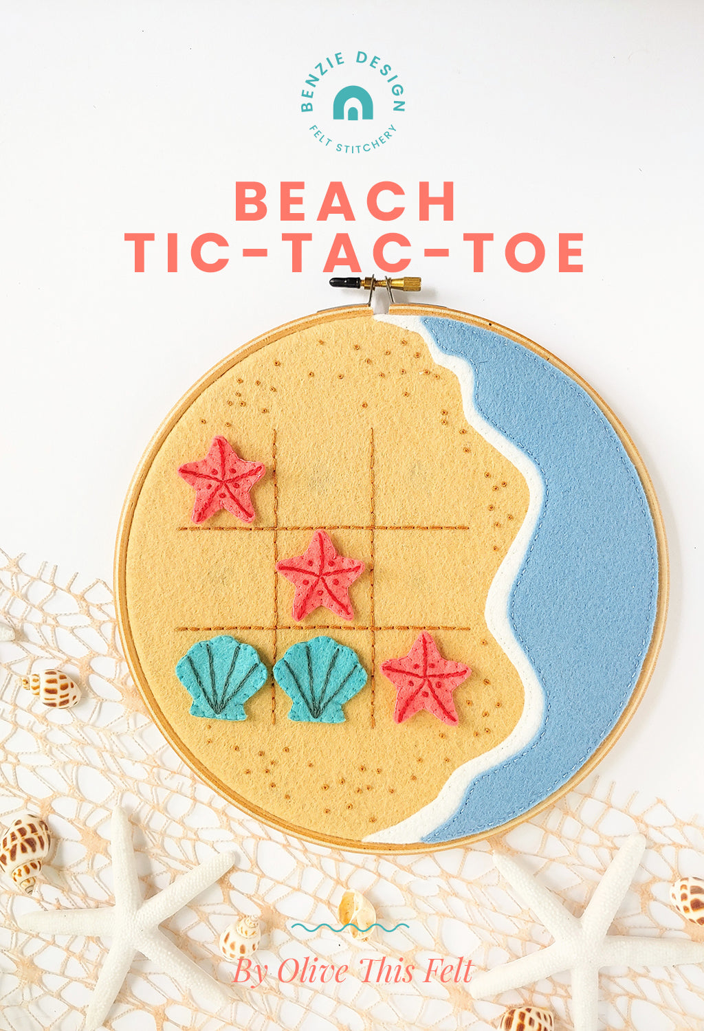 Seashell Tic Tac Toe Board