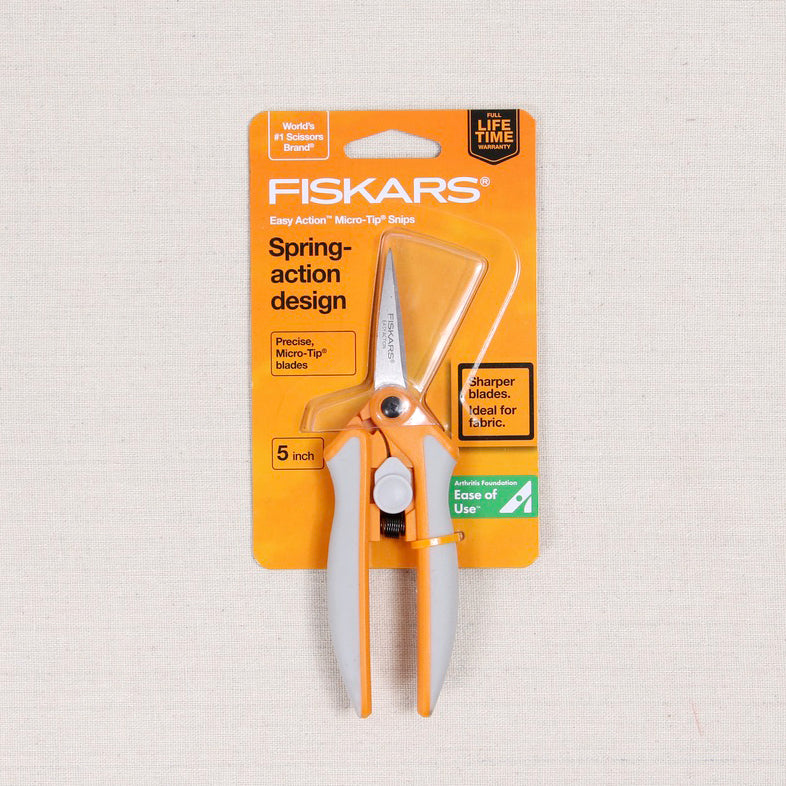 New FISKARS Easy Action Spring Design 10 Inch Fabric & Mixed Media Scissors