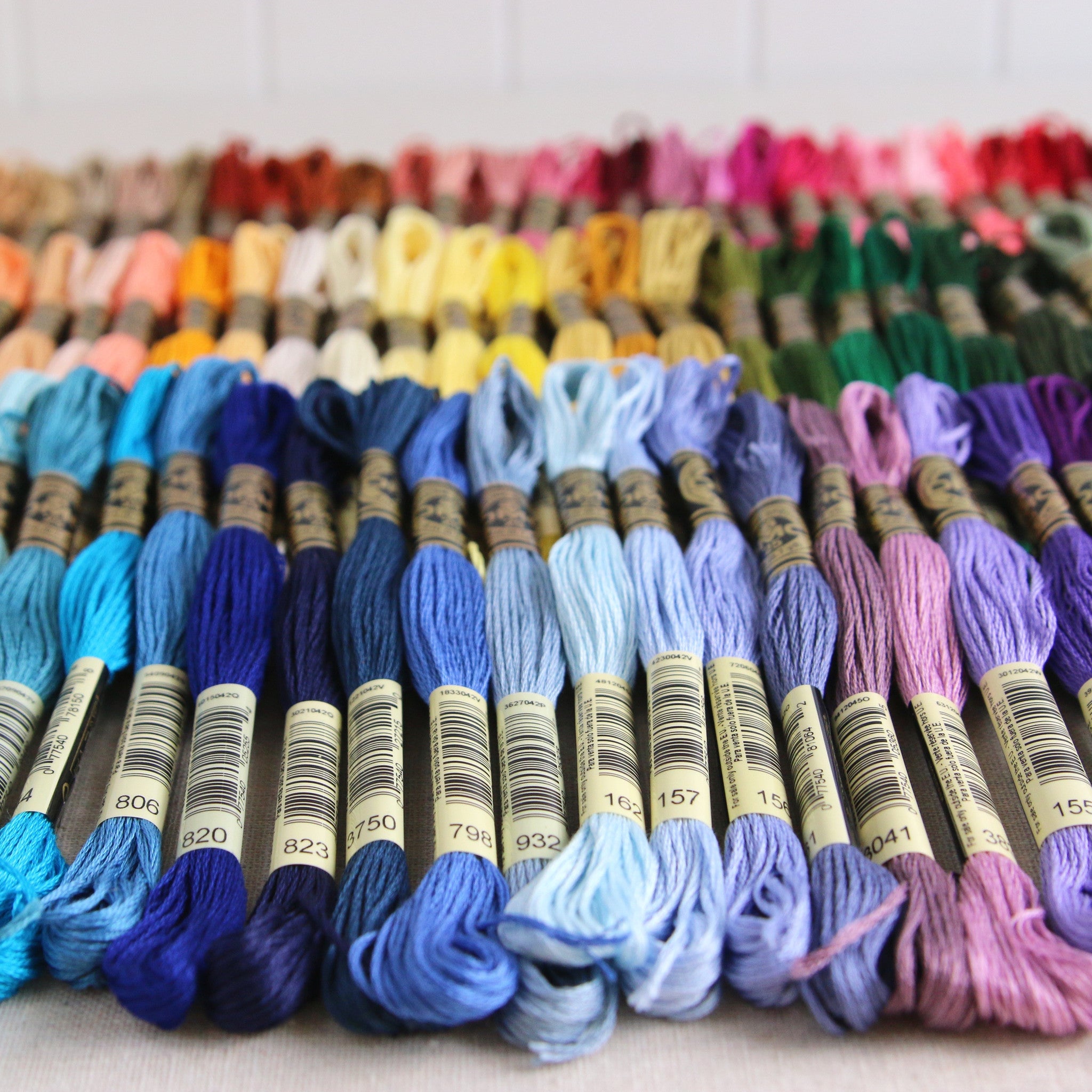 Wool-embroidery yarn DMC, brown colors