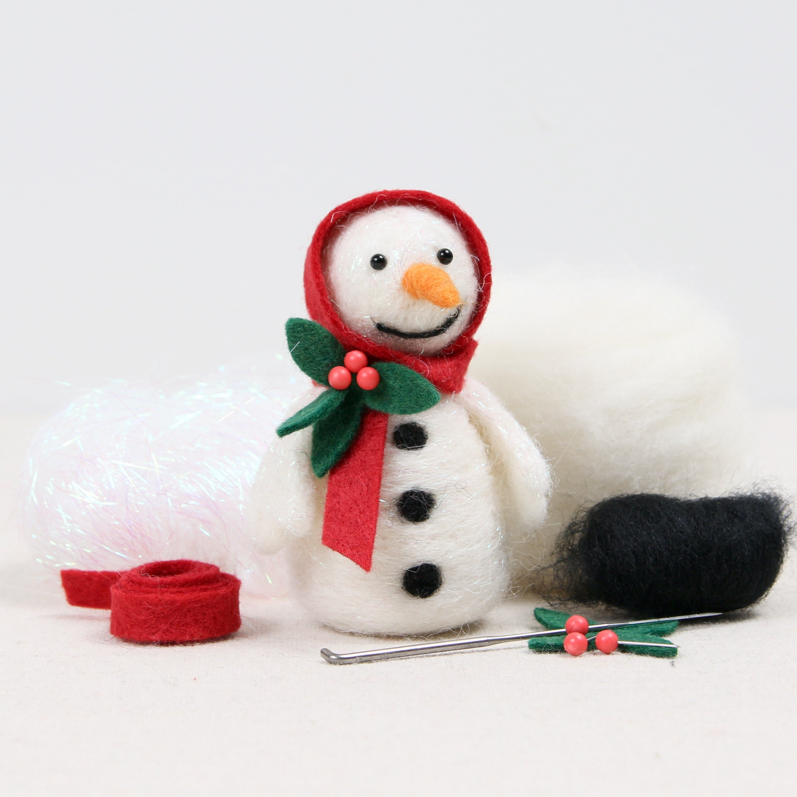 Snowmen Needle Felting Kit