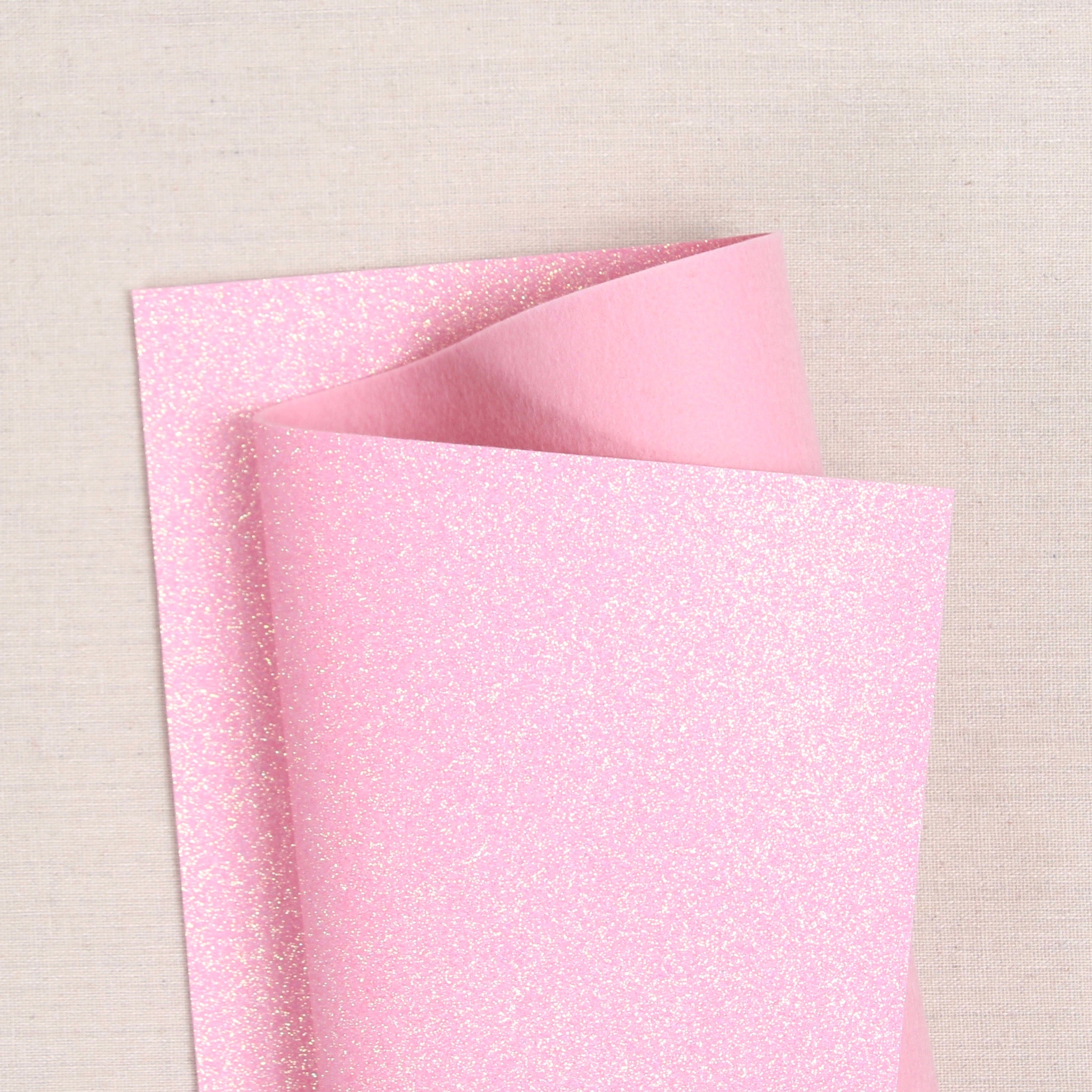 Lux Mixed Pink Chunky Glitter Fabric Sheet - Felt Backing