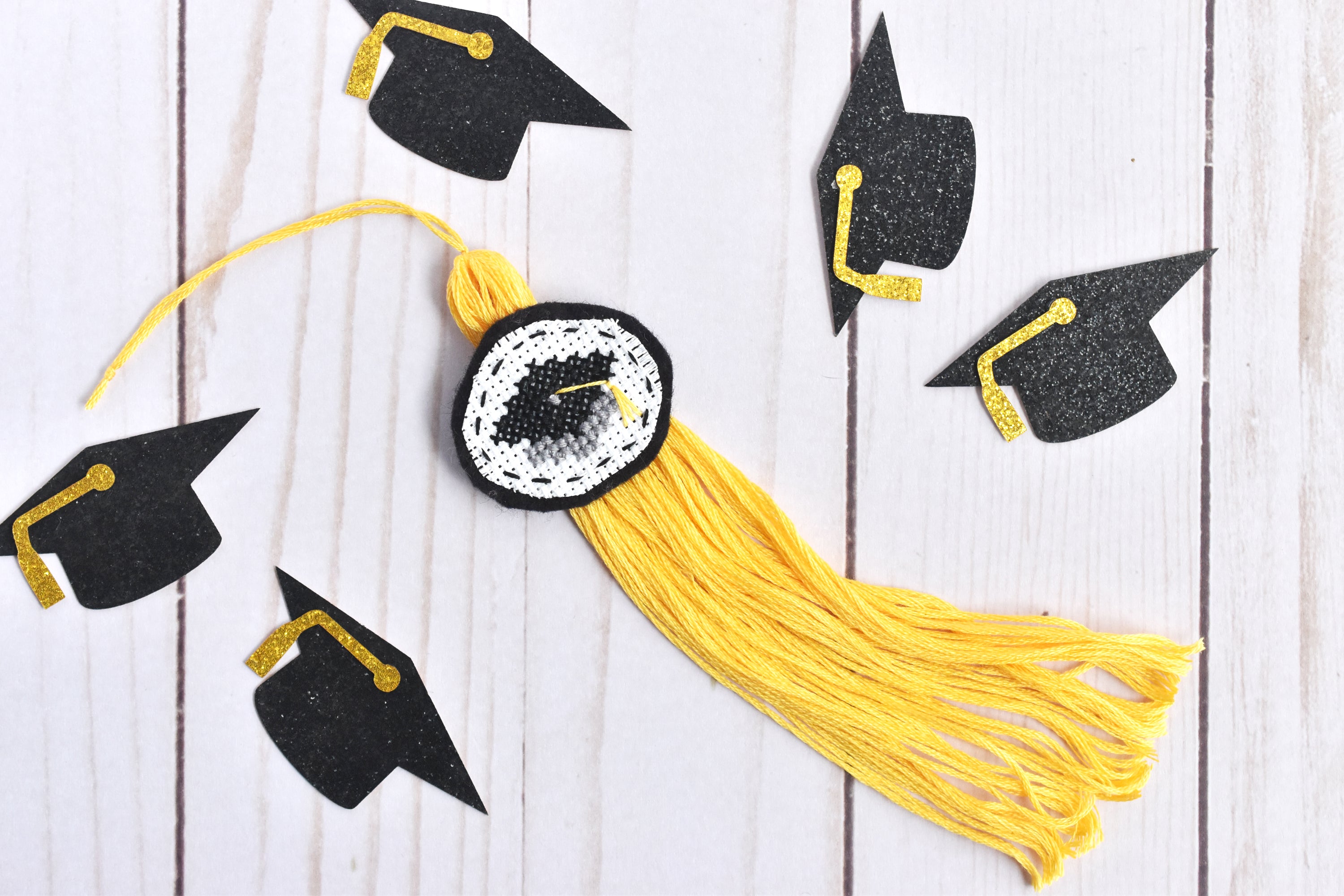 Class Of 2024 Graduation Charm And Tassel On Black Stock Photo