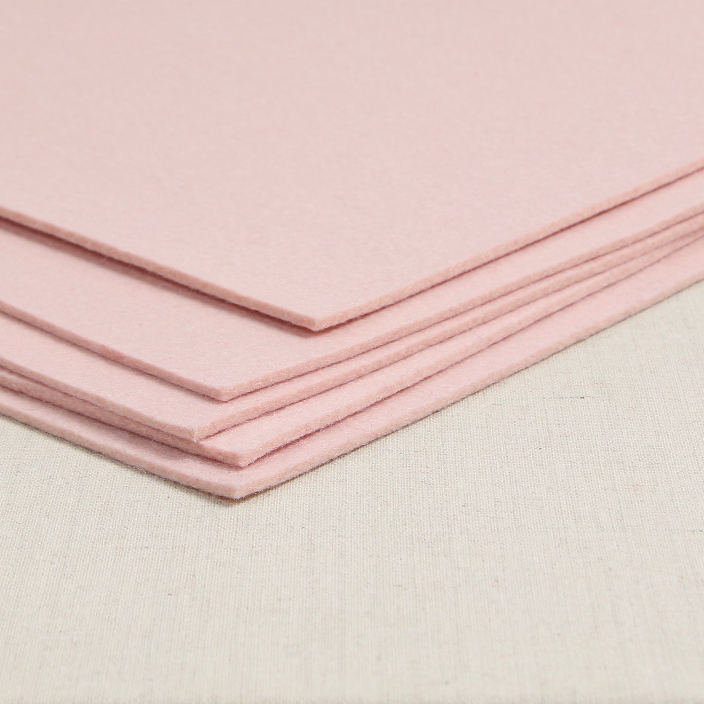 High Quality Craft Felt Sheet 9 x 12: 25 pcs, Light Pink 