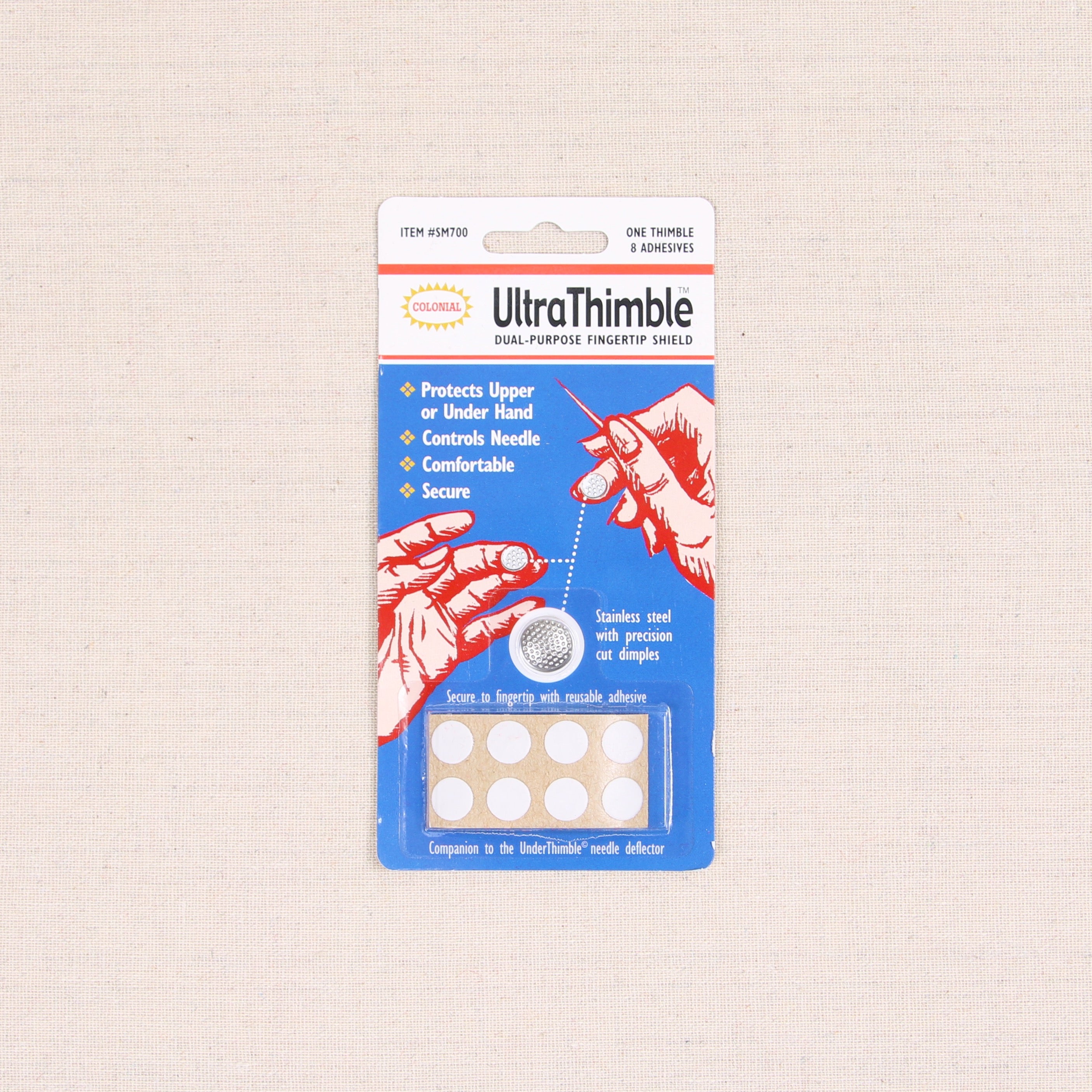 Ultra THIMBLE PADS | Dual Purpose Fingertip Shield | 8 Adhesives, 1 Thimble  | #SM700