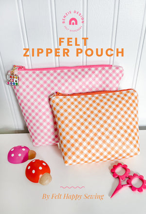 Felt Zipper Pouch Tutorial