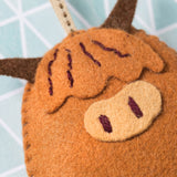 Highland Cow, Felt Kit