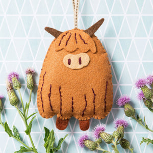 Highland Cow, Felt Kit