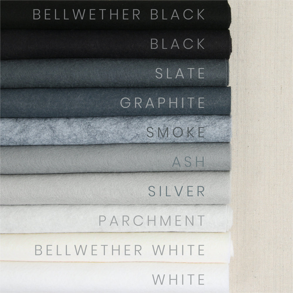 Bellwether Black Wool Felt – Benzie Design