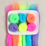 Neon Palette Wool Roving