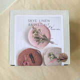 Sky Linen Basket Kit in Stone