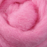 Taffy Pink Corriedale Roving, 1oz