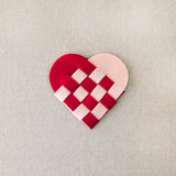 Nordic Woven Heart, SVG & PDF Digital Download