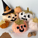 Pumpkins and a Witch Hat Pattern