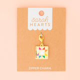 Quilt Star, Zipper Charm