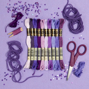 levylisa 18 Skeins Metallic Embroidery Thread Embroidery Floss-Cross Stitch  Threads for Embroidery and Decorative Sewing （9 Colors）
