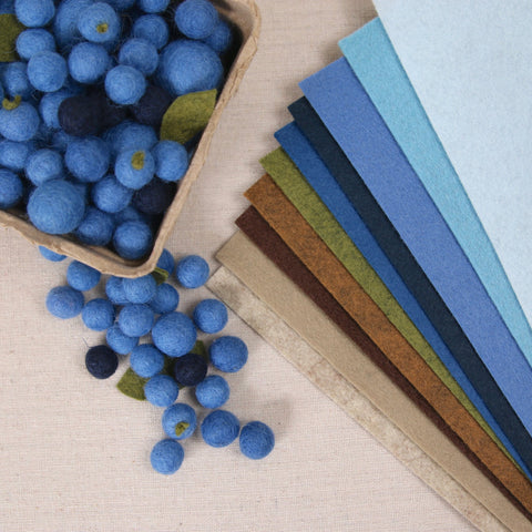 Blue Spruce Wool Blend Felt – Benzie Design