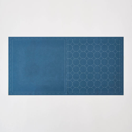 Sashiko Fabric, Circle Pattern in Blue – Benzie Design